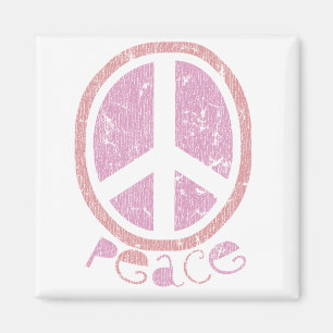 Imán Signo de paz rosada Girona