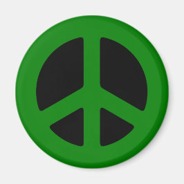 Imán Signo de paz verde