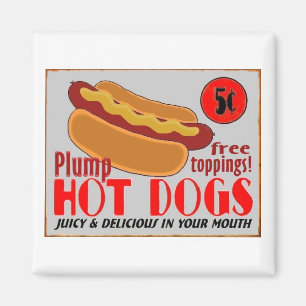 Imán Signo de perro caliente,imán