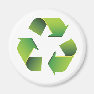 Imán Signo de reciclaje