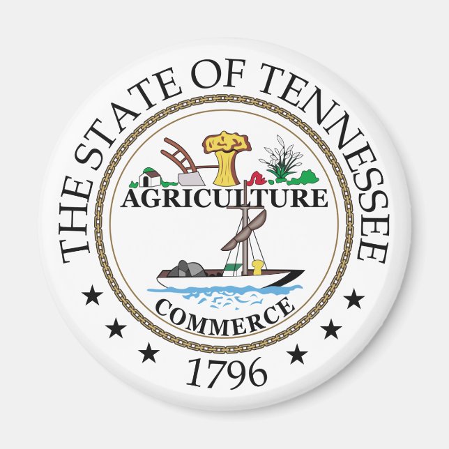 Imán Signo de Tennessee (Frente)