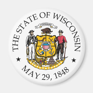 Imán Signo de Wisconsin