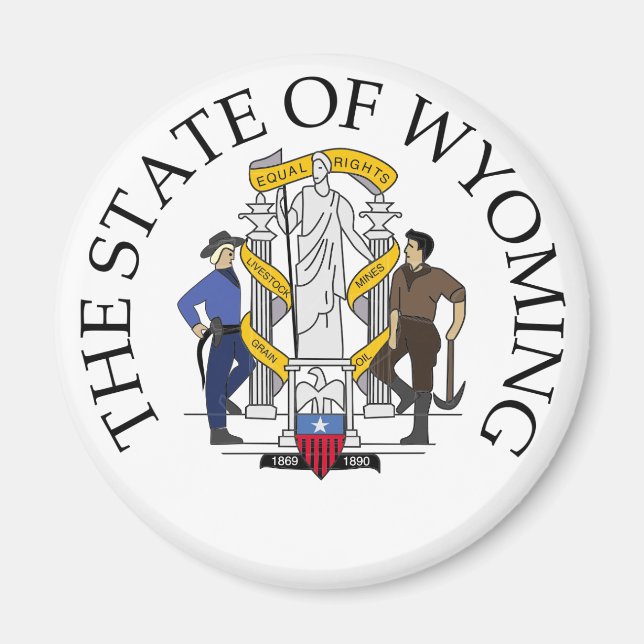 Imán Signo de Wyoming (Frente)