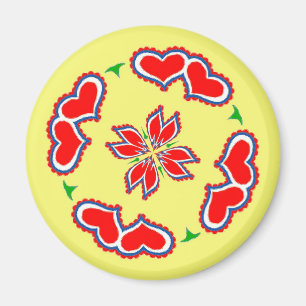 Imán Signo Hex de Pennsylvania Dutch Hearts