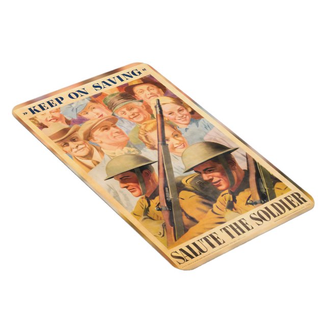 Imán Sigue Ahorrando. Reimpresión del poster británico  (Lado Derecho)