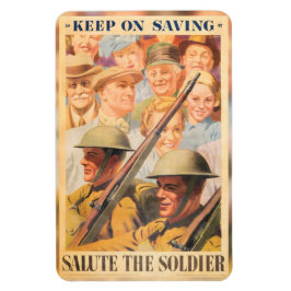 Imán Sigue Ahorrando. Reimpresión del poster británico 