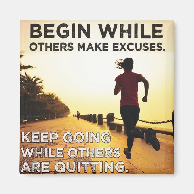 Imán Sigue andando - Motivación del entrenamiento femen (Frente)