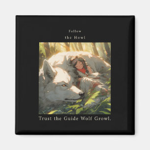 Imán Sigue El Aullido, Confía En El Guía Wolf Growl Wol