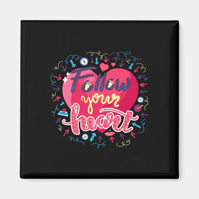 Imán Sigue tu corazón (Frente)