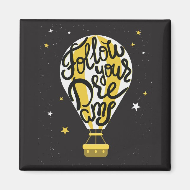 Imán Sigue tu globo de sueños (Frente)