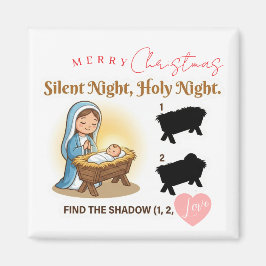 Imán Silent Night Nativity Scene Find The Shadow Game