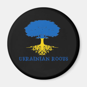 Imán Silhouette de árbol de raíces ucranianas