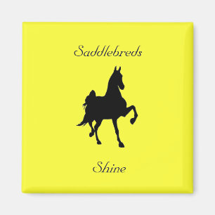 Imán Silhouette de Caballo Saddlebred