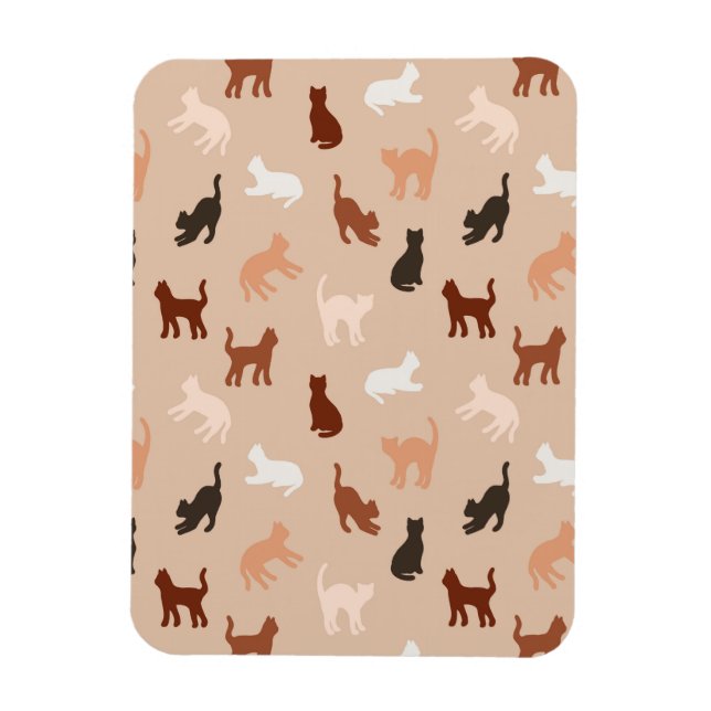 Imán Silhouette de gato (Vertical)