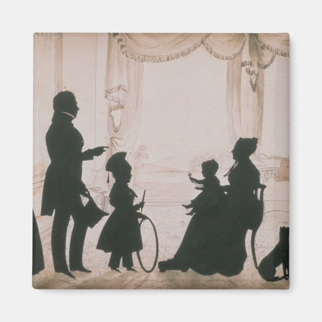 Imán Silhouette de la familia Camsie de (Frente)