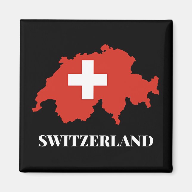 Imán Silhouette de Suiza (Frente)