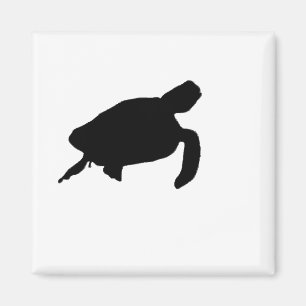 Imán Silhouette Sea Turtle