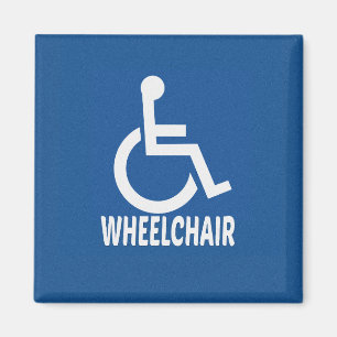 Imán silla de ruedas para discapacitados