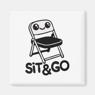 Imán Silla plegable, siéntate y vete