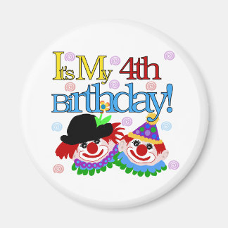 Imán Silly Clowns 4º cumpleaños