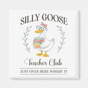 Imán Silly Goose Teacher Club _1