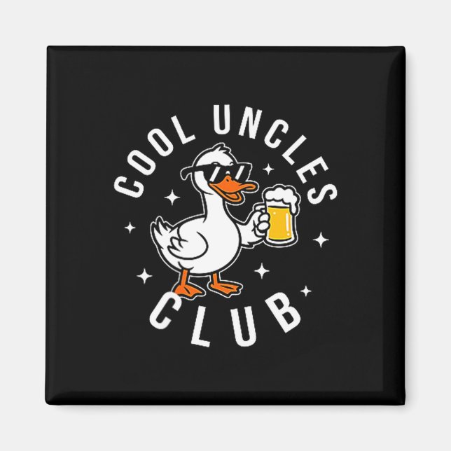 Imán Silly Uncle Goose Cool Uncles Club Shirt Men Uncle (Frente)