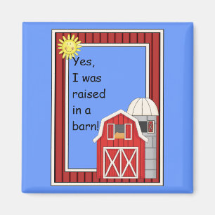 Imán Silo de grano y grano rojo - Barnyard - niños