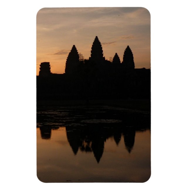 Imán silueta de angkor sunrise (Vertical)
