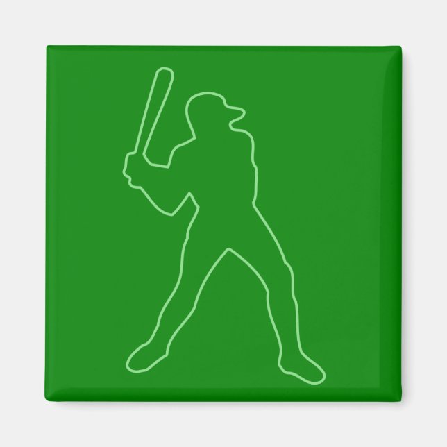 Imán silueta de béisbol (Frente)