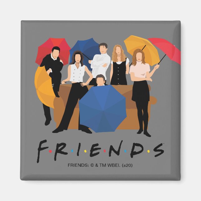 Imán Silueta de caracteres FRIENDS™ (Frente)