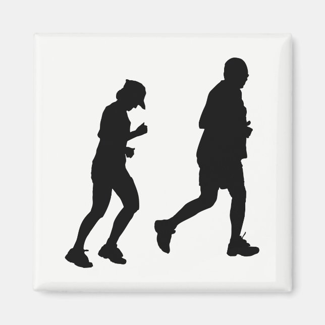 Imán Silueta de jogging (Frente)