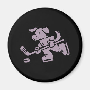 Imán Silueta de perro Hockey Labrador de Golden Retriev