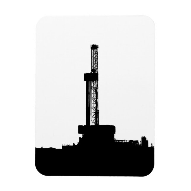 Imán Silueta de Plataforma de Perforación (Vertical)
