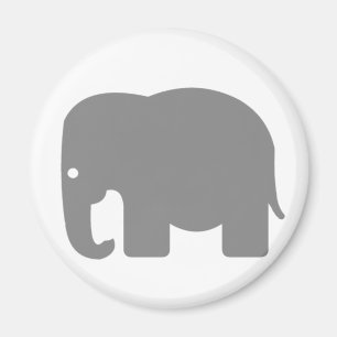 Imán Silueta del elefante
