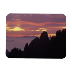 Imán Silueta del monte Huangshan (Montaña Amarilla) en