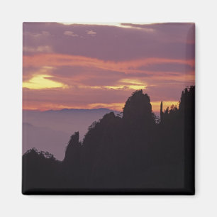 Imán Silueta del monte Huangshan (Montaña Amarilla) en