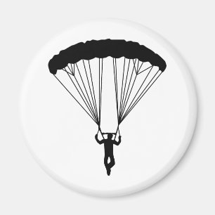 Imán silueta del skydiver