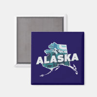Silueta escénica de Retro Alaska