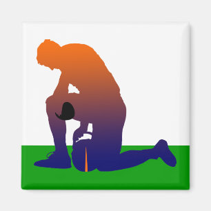 Imán silueta futbolista