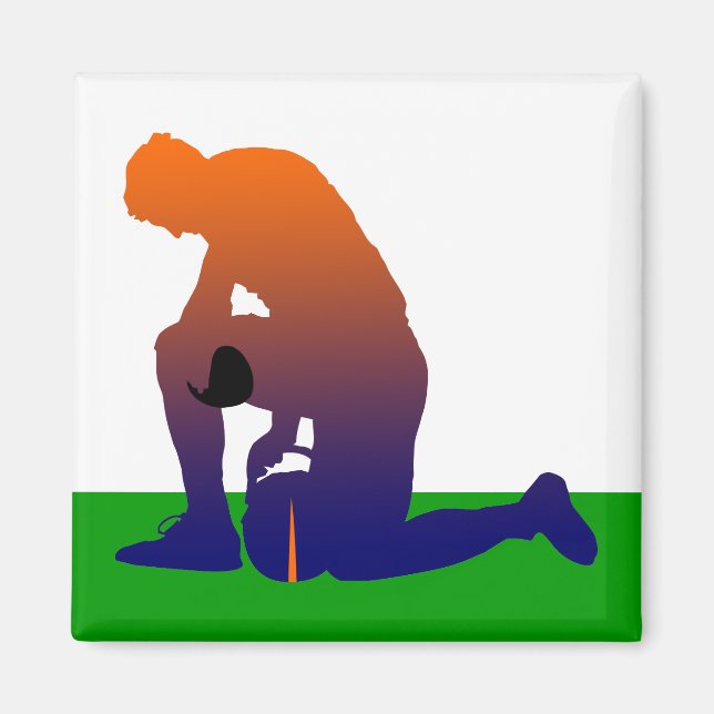 Imán silueta futbolista (Frente)