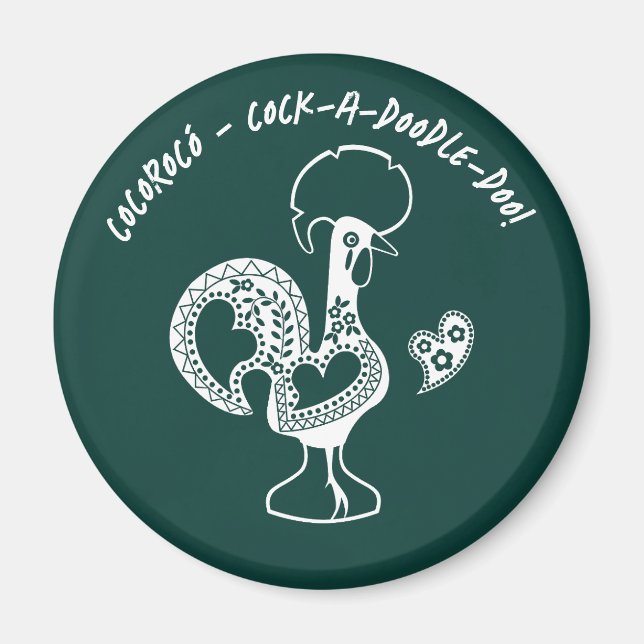 Imán Silueta moderna pionera de la moda portuguesa (Frente)