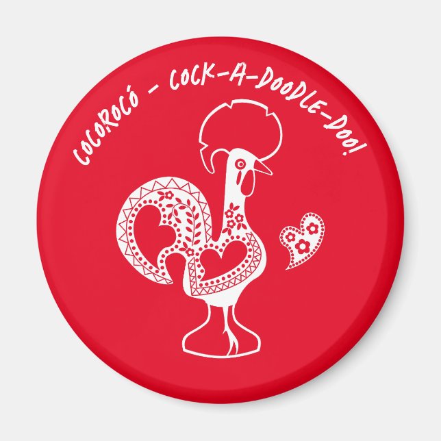 Imán Silueta moderna pionera de la moda portuguesa (Frente)