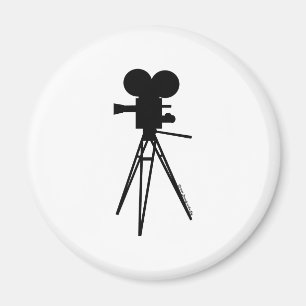 Imán Silueta retra de la cámara de película