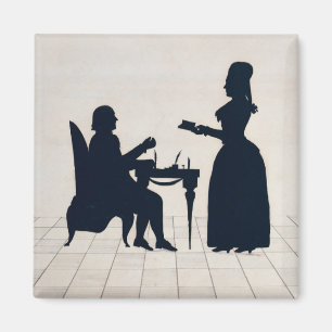 Imán Siluetas de Monsieur y de señora Roland