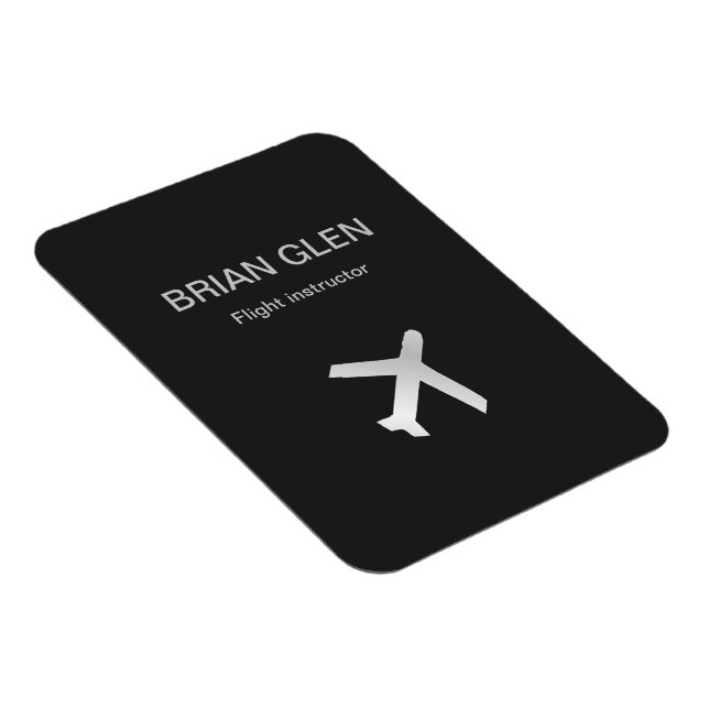 Imán Silva gris de plano de vuelo plateado (Lado Derecho)