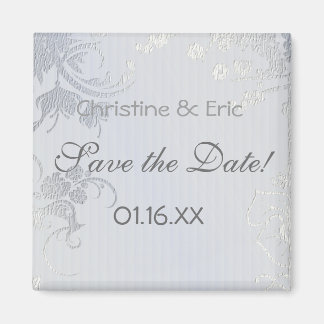 Imán Silver Glimmer Save the Date