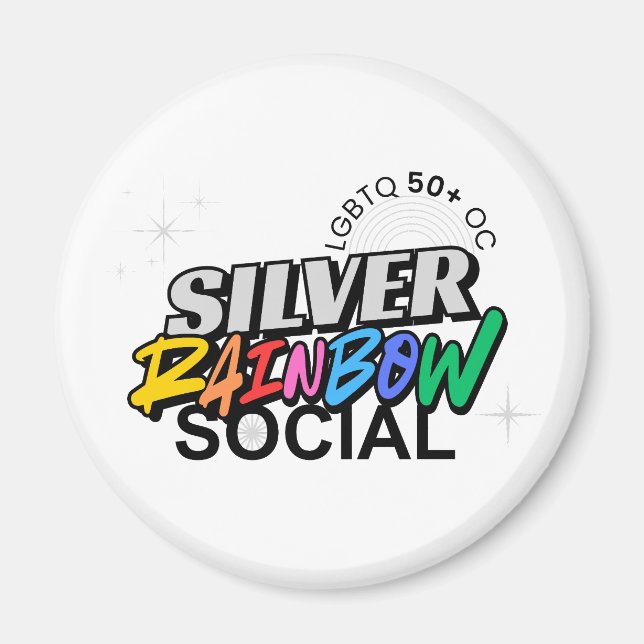 Imán Silver Rainbow Keychain (Frente)