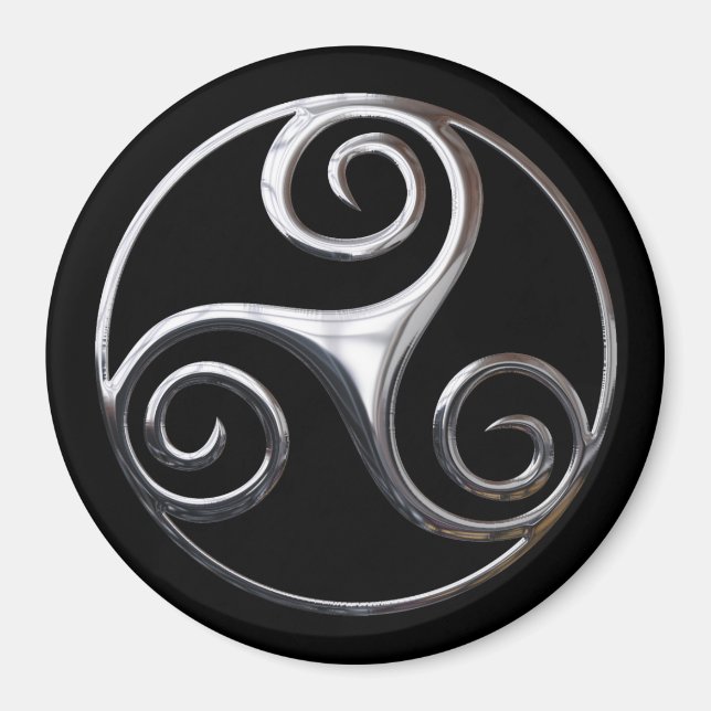Imán Silver Triskelion (Frente)