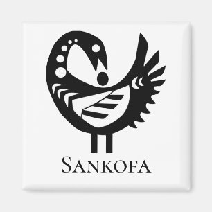 Imán Símbolo Adinkra Ave SANKOFA