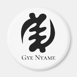 Imán Símbolo Adinkra GYE NYAME La supremacía de Dios